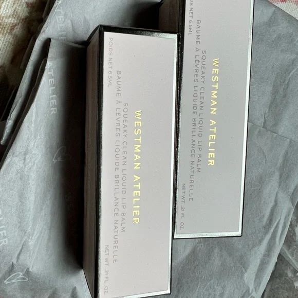 BNIB Westman Atelier Lou Lou Squeaky Clean lip balm ๐๐ป two/set of 2 ๐๐ป - Picture 2 of 5
